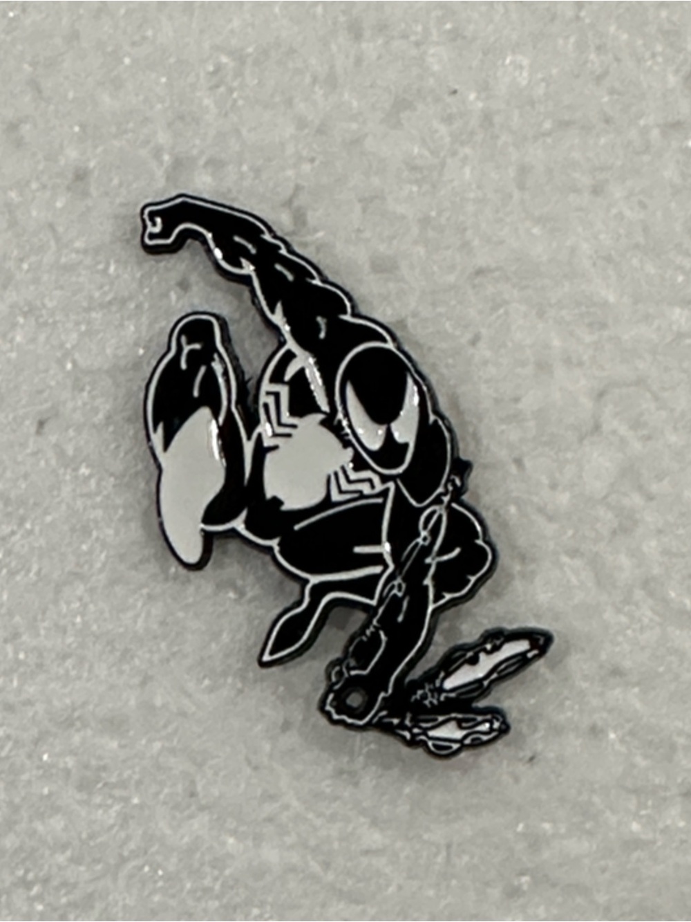 Black Spider-Man Venom Enamel Pin - Marvel-Inspired Men Accessory
